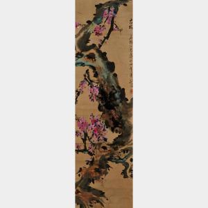 JIANFU GAO 1879-1951,PLUM FLOWERS,1935,Waddington's CA 2015-04-27