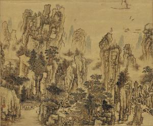 JIANG AI,RECLUSE IN THE MOUNTAIN,Sotheby's GB 2016-05-30