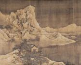 JIANG YUAN 1690-1730,WINTER SCENE WITH BUILDINGS,Poly CN 2009-11-21