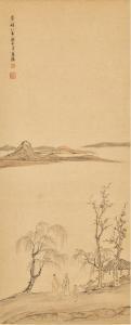 JIASUI CHENG 1565-1643,Landscape with Figures,1635,Sotheby's GB 2021-04-19