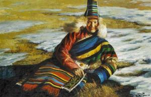 JIE Liu 1977,Tibetan Girl,Chait US 2015-03-08