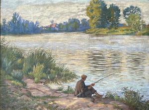 JILOVSKY / Georg Jirí 1884-1958,The Fisherman,Theodore Bruce AU 2021-05-17