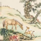 JIN MA 1900-1971,a horse and a foal,888auctions CA 2021-07-01