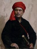 JIN SHANGYI 1934,A MAN WEARING A SWORD,1977,China Guardian CN 2010-05-12