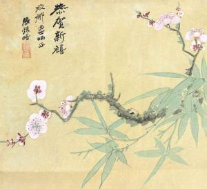 JINPEI ZHANG 1900-1900,PEACH BLOSSOMS,Christie's GB 2015-09-16
