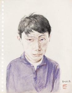 JINSONG YANG 1971,BOY IN PUPPLE SHIRT,Cheng Xuan CN 2009-09-30