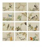 JINYONG Fan 1853-1914,Birds and Flowers,Bonhams GB 2012-05-27
