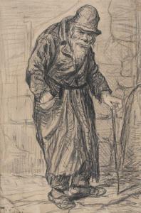 JIQUIDI Constantin 1865-1899,Bătrân evreu,Artmark RO 2021-09-27