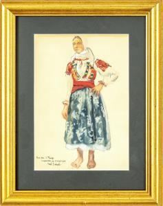 JIRANEK Milos 1875-1911,Girl in costume,1904,Art Consulting CZ 2024-03-10