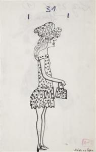 JIRI slitr 1924-1969,Fashion for Expo 67 - a set of ten illustrations f,Palais Dorotheum 2018-03-10