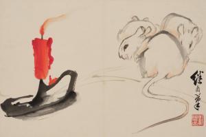 JIYOU LIU 1918-1983,Mice and Candle,Bonhams GB 2023-12-02