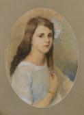 JOANNIDIS Evangelos,Portrait of a young lady; Portrait of a girl, a pa,Sotheby's 2007-12-13