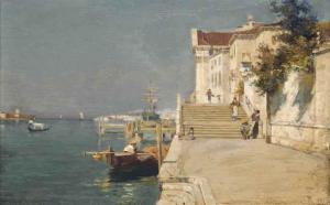 JOBBINS William H 1872-1893,On the Zattere, Venice,Christie's GB 2015-12-15