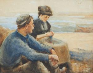 JOBLING Robert 1841-1923,Fisherman and his Wife,David Duggleby Limited GB 2024-03-15