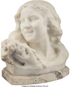 JOCHEMS Frans 1880-1949,Bust of a Girl,1920,Heritage US 2022-05-12