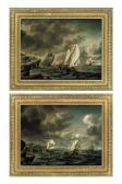 JOCHUMS LOFVERS Pieter,A Dutch man-o'war and trading vessels off a rocky ,1770,Christie's 2010-11-24