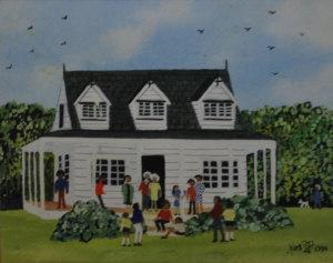 JOEL Judy 1946,Family by a detached residence,1990,Rosebery's GB 2009-08-04