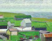 JOENSEN MIKINES Samuel 1906-1979,Village, the Faroe Islands,Bruun Rasmussen DK 2017-06-06