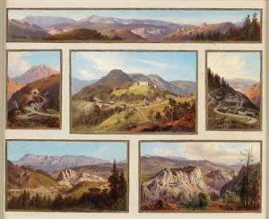 JOHANN,Five views of the Semmering railway and a panoramic view,Palais Dorotheum AT 2016-02-22