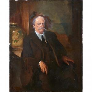 JOHANSEN John Christian 1876-1964,Portrait of a Gentleman,1927,Clars Auction Gallery US 2022-02-20