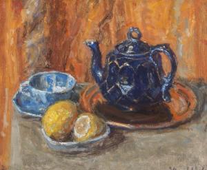 JOHANSEN Viggo 1851-1935,Stillife with teapot,1915,Bruun Rasmussen DK 2025-07-14
