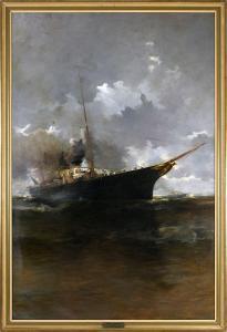 JOHANSSON Arvid,Arrivée du Standart, le yacht privé de l'empereur ,1896,Coutau-Begarie 2022-05-05