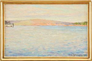 JOHANSSON Carl August 1863-1944,Rosa klippor,1915,Uppsala Auction SE 2020-09-15