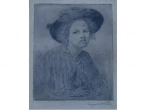 John Augustus 1878-1961,GIRL WITH A HAT,Lawrences GB 2010-04-23