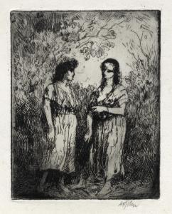 John Augustus 1878-1961,Pyramus and Thisbe 3 unframed,1906,Bonhams GB 2015-06-03