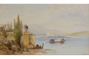 JOHN Edward St,Southern European lakeside scenes,Denhams GB 2015-05-06