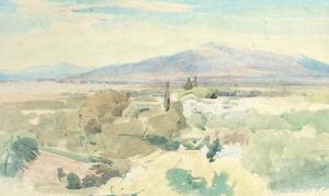 JOHN Edwin 1905-1978,Provençal Landscape with Mountain,1930,Bonhams GB 2019-11-27