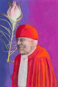 John KERR Gregory 1946,Portrait of Cardinal with Feather,2009,Strauss Co. ZA 2021-07-11