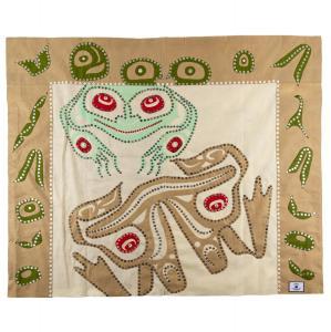 Johnny Paul,BUTTON BLANKET WITH OPPOSING DESIGNS ALONG WITH A ,Waddington's CA 2024-01-25