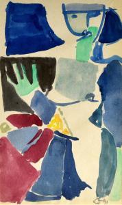 JOHNS EWART 1900-1900,semi-abstract figure,1991,Rogers Jones & Co GB 2018-03-24