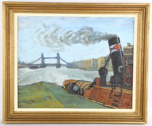 JOHNS IVOR 1924-1993,Tug In The Port,1959,Burstow and Hewett GB 2023-01-25