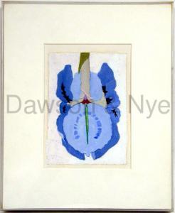 JOHNSON Buffie 1912-2006,Iris (blue flower),Nye & Company US 2009-01-28