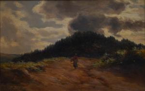JOHNSON Charles Edward,A woman in a landscape,1880,Bellmans Fine Art Auctioneers 2022-10-11