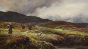 JOHNSON Charles Edward 1832-1913,Shooting in the Highlands,1890,Gorringes GB 2022-09-05