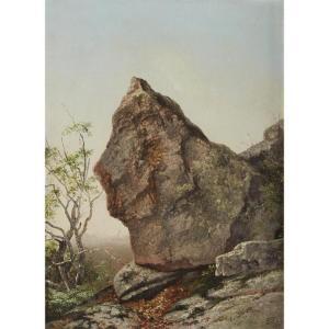 JOHNSON David 1827-1908,ON TOP OF THE TORN MOUNTAIN - RAMAPO (STUDY),Freeman US 2018-06-03
