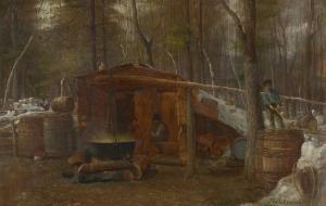 JOHNSON Eastman 1824-1906,Cardplay at the Camp,1861-65,Christie's GB 2024-01-18