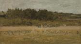 JOHNSON Eastman 1824-1906,STUDY FOR "THE CRANBERRY PICKERS",Sotheby's GB 2012-04-05