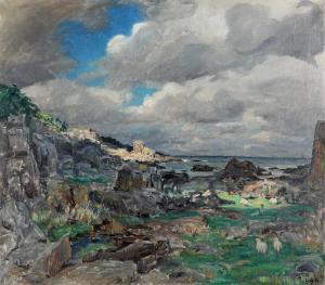 JOHNSON Erik William 1886-1948,Coastal scenery from Bornholm,Bruun Rasmussen DK 2023-04-18
