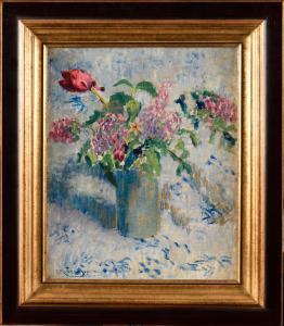 JOHNSON Francis Norton 1878-1931,Bouquet de fleurs,1927,Osenat FR 2021-06-27