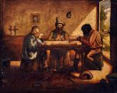 JOHNSON JOSEPH COLIN FRANCIS 1848-1904,Euchre in the Bush,Elder Fine Art AU 2014-10-26