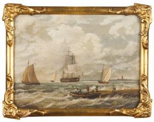 JOHNSON JULIE 1800-1800,Marine view with boats and fishermen,Veritas Leiloes PT 2022-07-20
