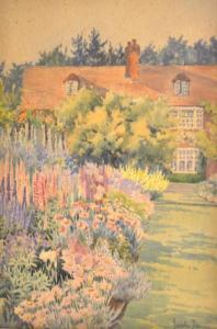 JOHNSON Lucretia 1800-1900,A Garden scene,John Nicholson GB 2013-02-07