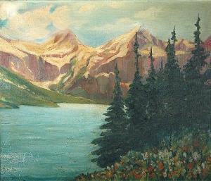 JOHNSON Margaret Kennard 1900-1900,Mountain Lake,Bonhams GB 2007-03-11