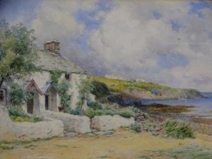 JOHNSON Noel 1887-1914,coastal cottages at Cemaes Bay, Anglesey,Rogers Jones & Co GB 2020-12-08