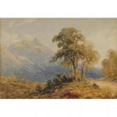 JOHNSON Noel 1887-1914,Mountain landscape with a tree beside a path,Eastbourne GB 2018-03-08