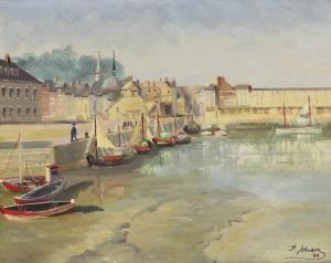 JOHNSON P,Boats in a harbour,1969,Sworders GB 2021-08-01